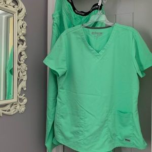Grey‘s Anatomy Mint Scrub Set L XL